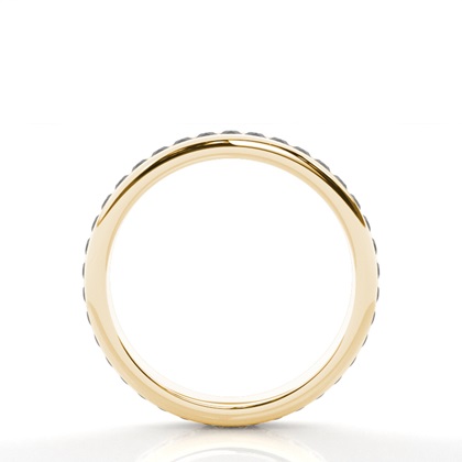 Eternity Schwarze Diamant Ring in einer Kanalfassung 