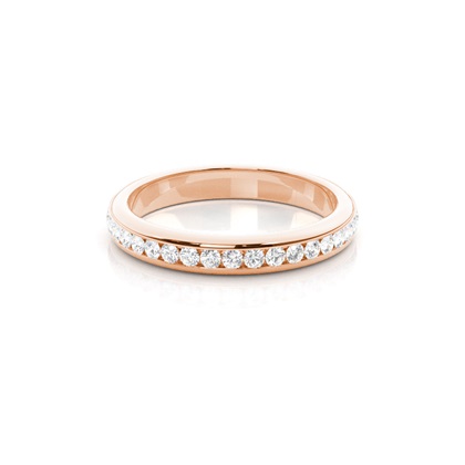 Rose Gold Diamond Anniversary Rings
