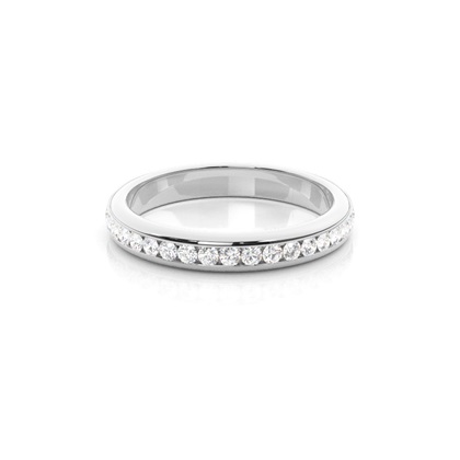 Channel Setting Full Eternity Diamond Ring
