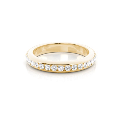 Yellow Gold Anniversary Diamond Rings