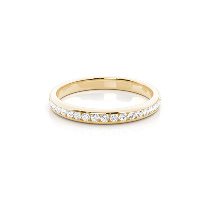 Yellow Gold Eternity Diamond Rings