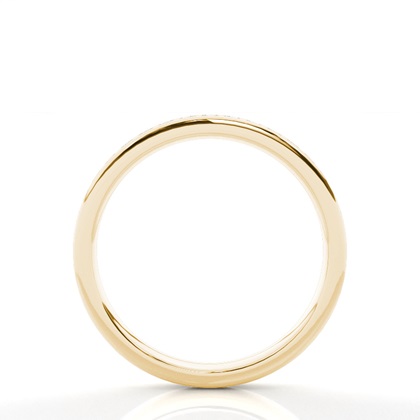 Round Yellow Gold Eternity Diamond Rings
