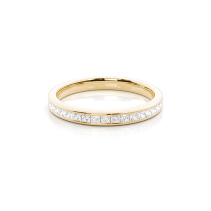 Yellow Gold Eternity Diamond Rings