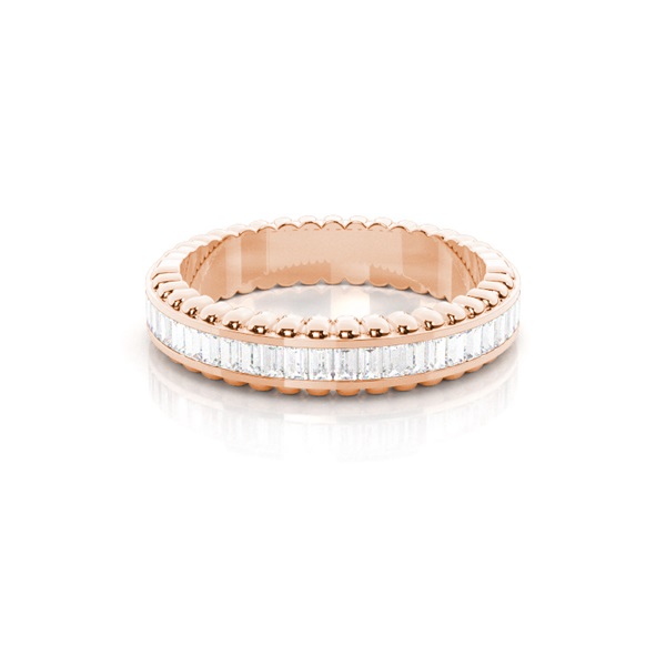 4.40mm Channel Setting Full Eternity Diamond Ring