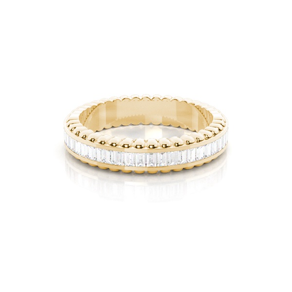 4.40mm Channel Setting Full Eternity Diamond Ring