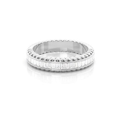 4.40mm Channel Setting Full Eternity Diamond Ring