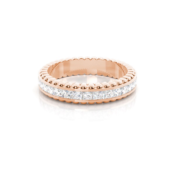 4.40mm Channel Setting Full Eternity Diamond Ring