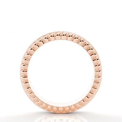 Princess Rose Gold Eternity Diamond Rings
