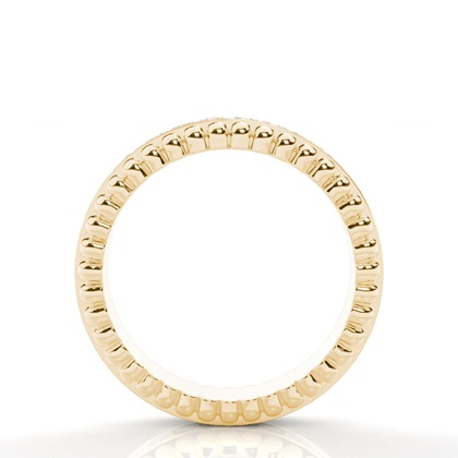 Princess Yellow Gold Eternity Diamond Rings