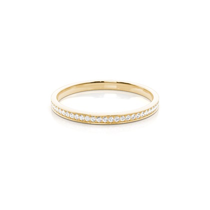 Yellow Gold Eternity Diamond Rings