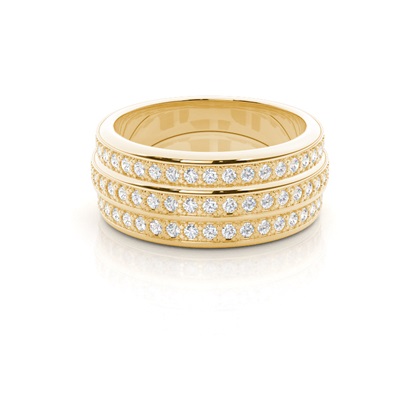 Yellow Gold Eternity Diamond Rings