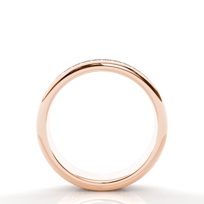 4.80mm Pave Setting Full Eternity Black Diamond Ring