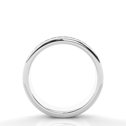 4.80mm Pave Setting Full Eternity Black Diamond Ring