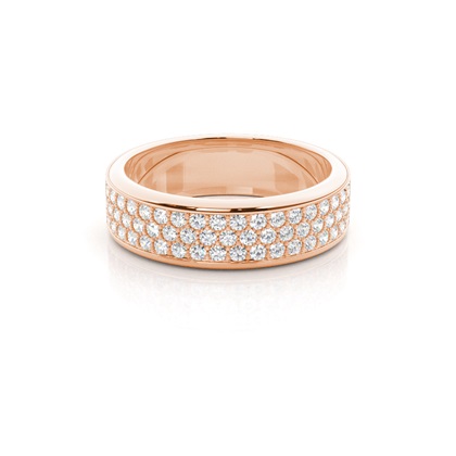 Rose Gold Diamond Anniversary Rings