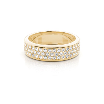 Yellow Gold Anniversary Diamond Rings