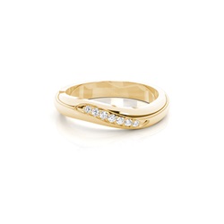 3.00mm Studded Flat Profile Diamond Shaped Band
