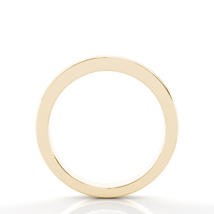 2.3mm Flat Profile Plain Shaped Wedding Band