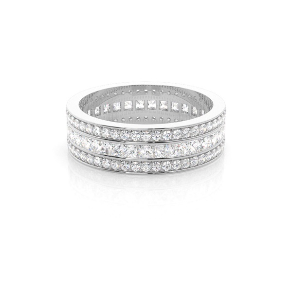 Channel Setting Full Eternity Diamond Ring