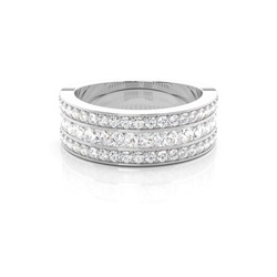 Channel Setting Half Eternity Diamond Ring