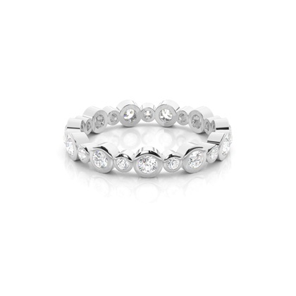 Full Bezel Setting Full Eternity Diamond Ring