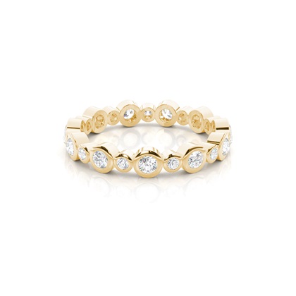 Yellow Gold Eternity Diamond Rings