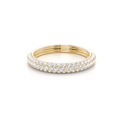 Yellow Gold Anniversary Diamond Rings