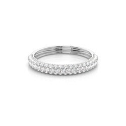 Diamant Halb Memoirering in einer Pavefassung