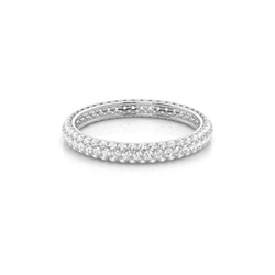Alliance tour complet diamant rond serti pavé