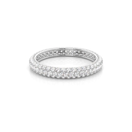 Pave Setting Full Eternity Diamond Ring