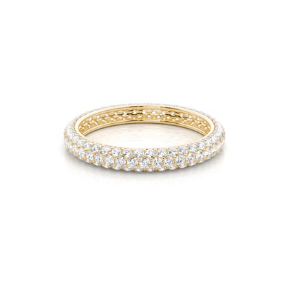 Full Eternity Yellow Gold Diamond Rings
