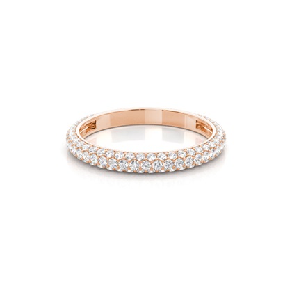 Rose Gold Eternity Diamond Rings