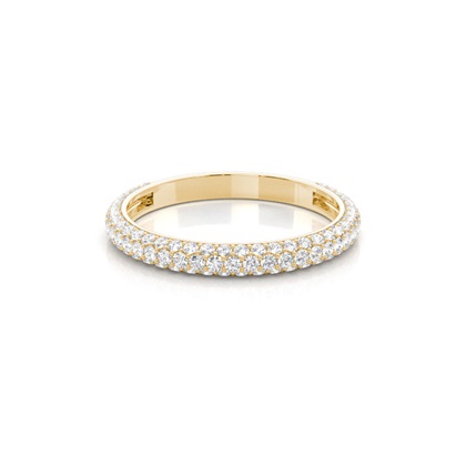 Yellow Gold Eternity Diamond Rings
