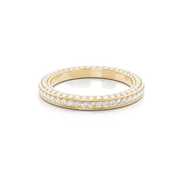 2.40mm Pave Setting Full Eternity Diamond Ring