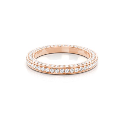 Rose Gold Full Eternity Diamond Rings
