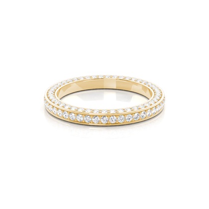 Yellow Gold Eternity Diamond Rings