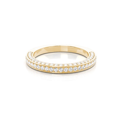 Yellow Gold Eternity Diamond Rings