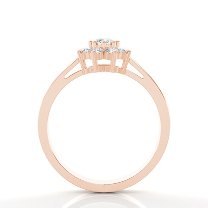 Diamant Memoirering in einer 4er-Krappenfassung