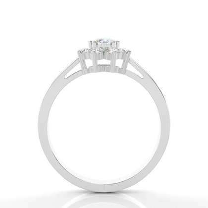 Diamant Memoirering in einer 4er-Krappenfassung