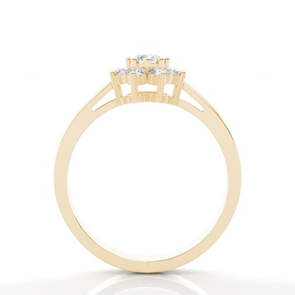 Diamant Memoirering in einer 4er-Krappenfassung