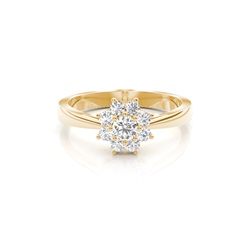 Diamant Memoirering in einer 4er-Krappenfassung
