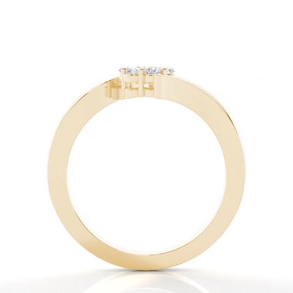 Yellow Gold Cluster Diamond Rings