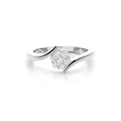 Brilliant Mehrfachdiamant Ring in Spannungsfassung