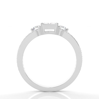 Princess Cluster Diamond Rings