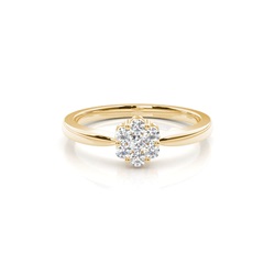 Brilliant Mehrfachdiamant Ring in Spannungsfassung