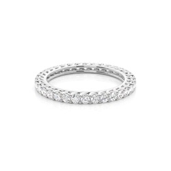 Anillo De Diamantes Eternity Engarzados En Garras