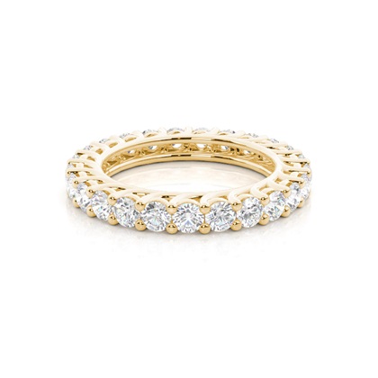 Yellow Gold Eternity Diamond Rings