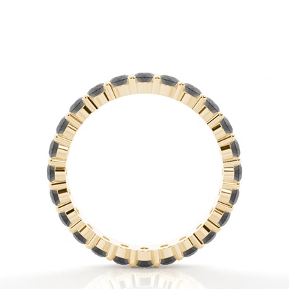 Memoire Schwarze Diamant Ring in Krappenfassung