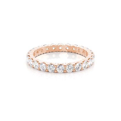 Rose Gold Diamond Anniversary Rings