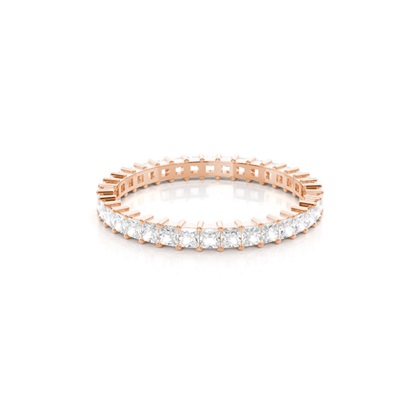 Rose Gold Full Eternity Diamond Rings