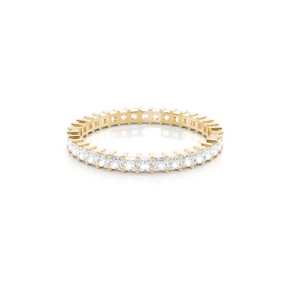 Yellow Gold Eternity Diamond Rings